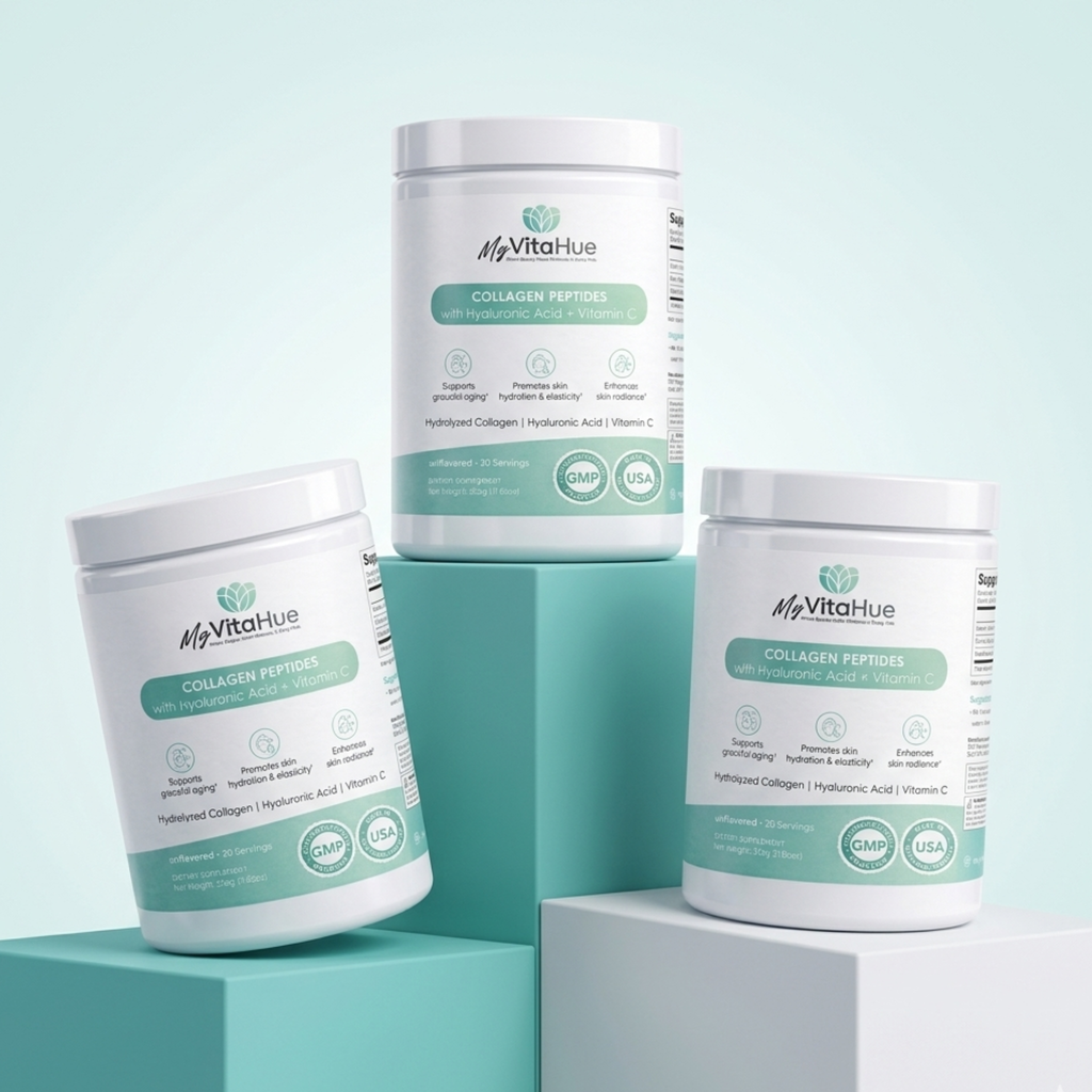 MyVitaHue Collagen Peptides with Hyaluronic Acid + Vitamin C